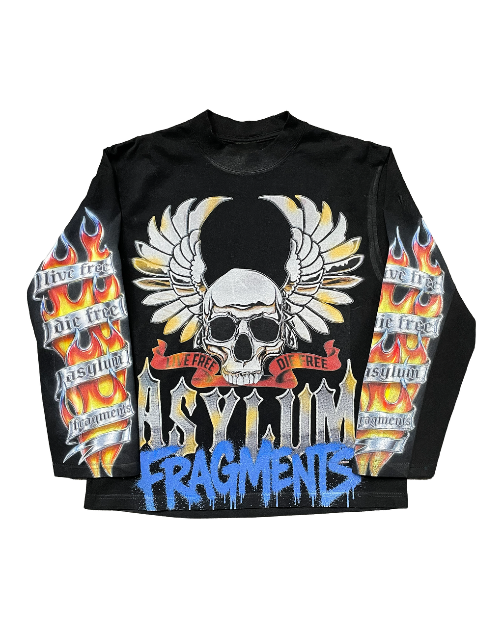 ASYLUM Skull Flames Long Sleeve