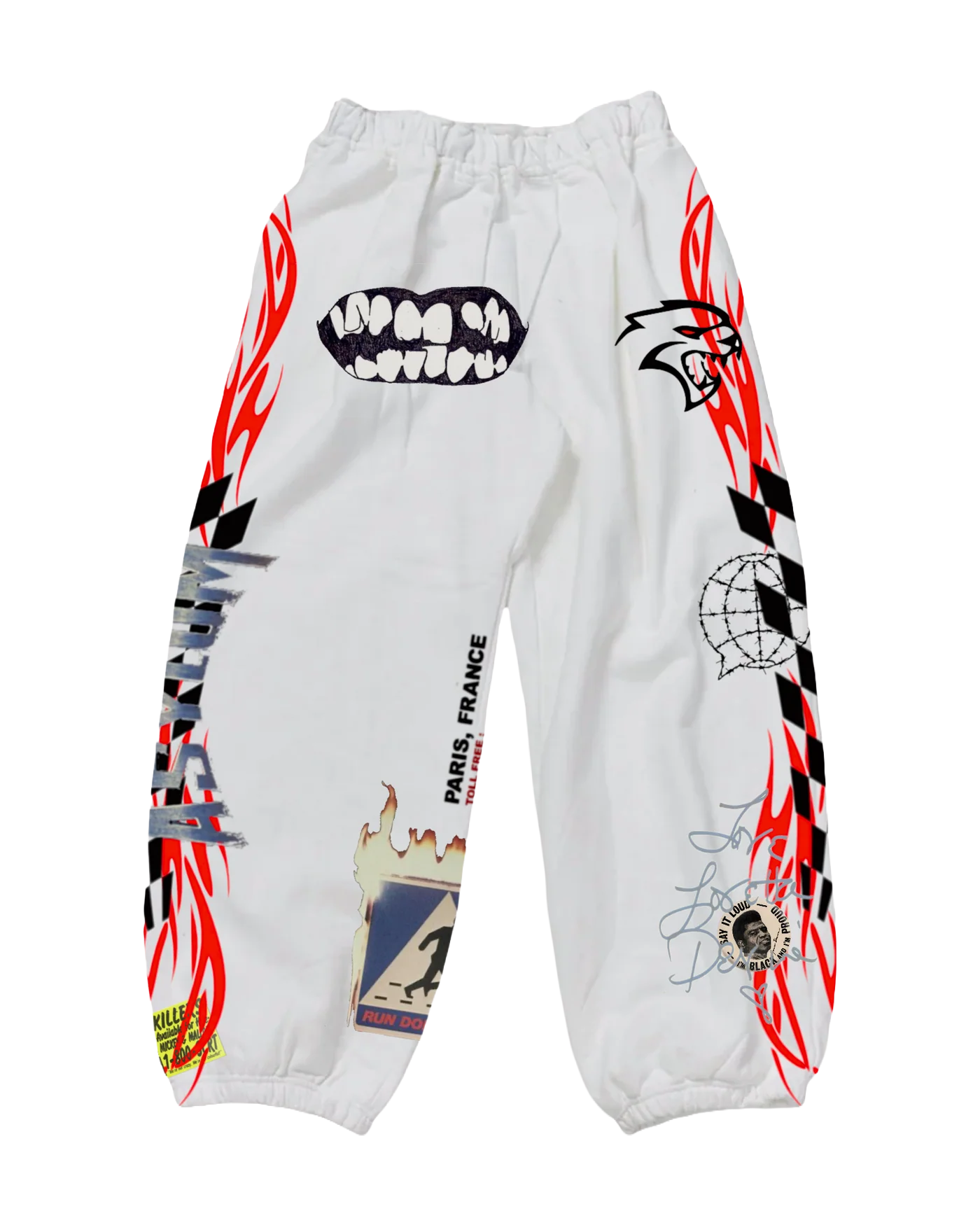 ASYLUM House of Cats Red Sweatpants