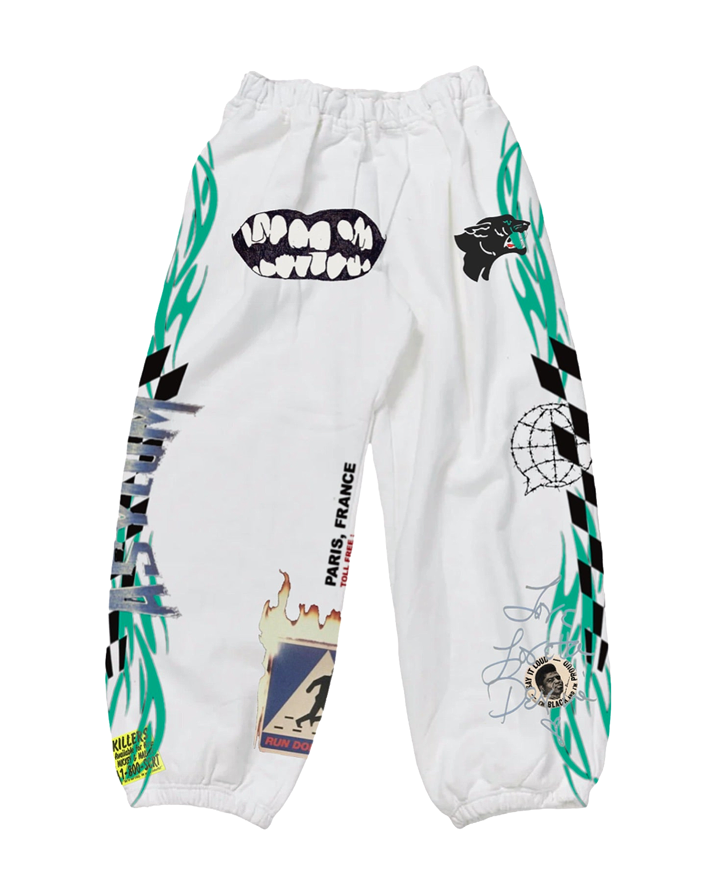 ASYLUM House of Cats Green Sweatpants